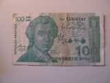 Foreign Currency: 1992 Croatia 100 Dinara
