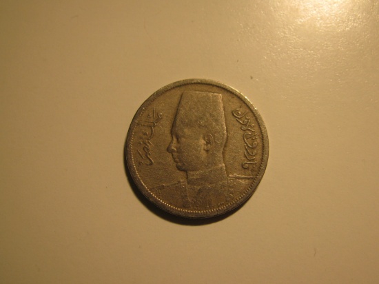 Foreign Coins:  1938 Egypt 5 unit coin