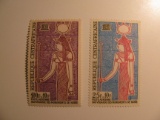 2 Central African Republic Vintage Unused Stamp(s)