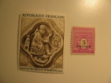 2 France Vintage Unused Stamp(s)
