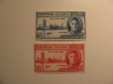 2 British Guiana Vintage Unused Stamp(s)