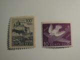 2 Estonia Vintage Unused Stamp(s)