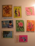 8 Maldives Vintage Unused Stamp(s)