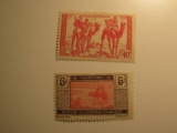 2 Mauritania Vintage Unused Stamp(s)