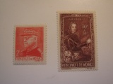 2 Monaco Vintage Unused Stamp(s)