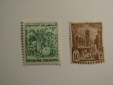 2 Tunisia Vintage Unused Stamp(s)