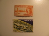 2 Barbados Vintage Unused Stamp(s)