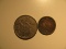 Foreign Coins: 1957 Spain 25 Ptas & 1937 Mexico 5 Centavos