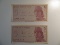 Foreign Currency: 2x 1964 Indonesia 5 Sen