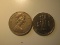 Foreign Coins:  1979 Fiji 20 cents & 1976 Luxembourg 10 Francs