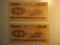 Foreign Currency: 2x1953  China small notes