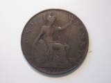 Foreign Coins: WWI 1917 Great Britain penny