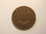 Foreign Coins: WWII 1941 Great Britain 1/2 pence