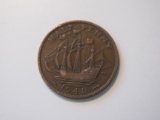 Foreign Coins: WWII 1940 Great Britain 1/2 penny