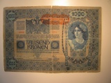 Foreign Currency: 1902 Austria 1000 Korona