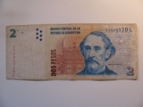 Foreign Currency: Argentina 2 Pesos