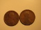 US Coins: 2x1916 Wheat pennies