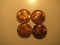 US Coins:  4x 1973 pennies