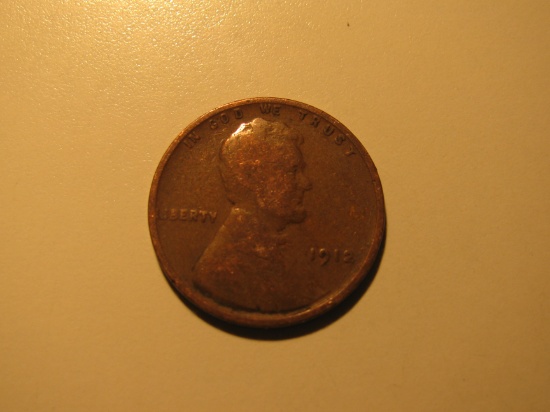 US Coins: 1912 Wheat penny