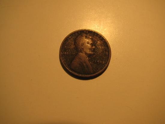 US Coins:  1912 Wheat penney