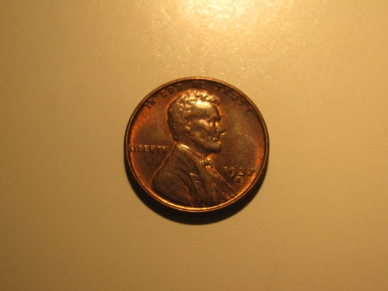 US Coins: BU/Very clean 1937-S Wheat penny