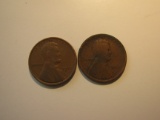 US Coins:  1910 & 1916 Wheat pennies