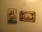 2 French Oceania Vintage Unused Stamp(s)