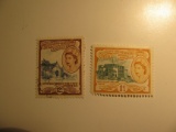 2 Nevis Vintage Unused Stamp(s)