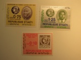 3 Haiti Vintage Unused Stamp(s)