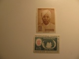 2 India Vintage Unused Stamp(s)