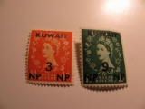 2 Kuwait Vintage Unused Stamp(s)