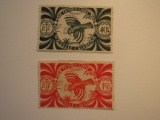 2 New Caledonia Vintage Unused Stamp(s)