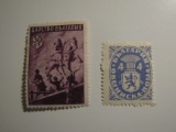 2 Bulgaria Vintage Unused Stamp(s)