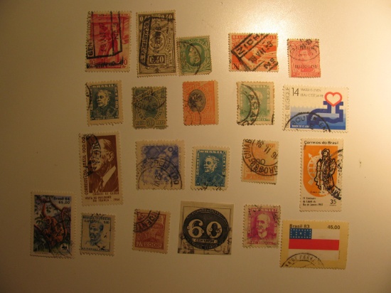 Vintage stamps set of: Belgium & Brazil