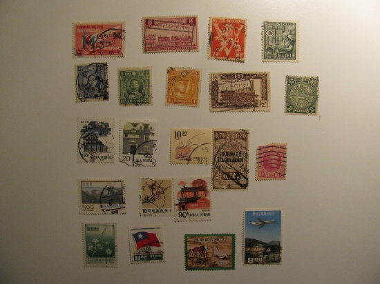 Vintage stamps set of: Belgium & China