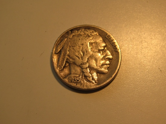 US Coins: 1x1935-S Buffalo 5 cents