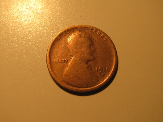 US Coins: 1916-D Wheat penny