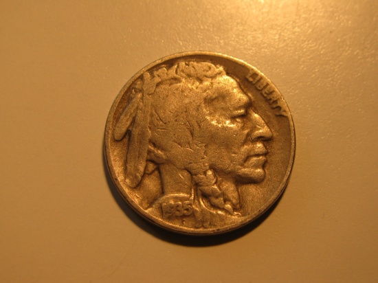 US Coins: 1935-D Buffalo 5 cents
