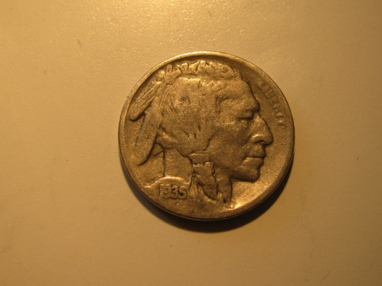 US Coins: 1935-S Buffalo 5 Cents