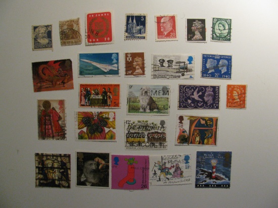 Vintage stamps set of: Germany & Great Britain