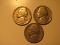 US Coins: 3x1938 5 cents