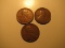 US Coins: 3x1919 Wheat pennies