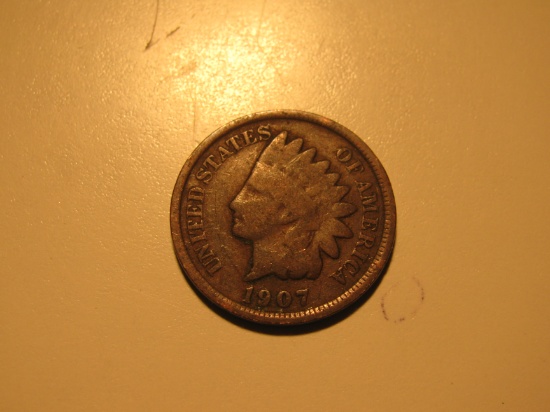 US Coins: 1907 Indian Head