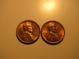 US Coins: 2xBU/Very clean 1958-D pennies