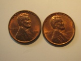 US Coins: BU/Very clean 1955 & 1956 pennies