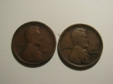 US Coins: 2x1918-S Wheat pennies