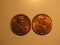 US Coins: 2xBU/Very clean 1958 pennies