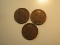 US Coins: 3x1917 Wheat pennies
