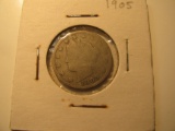 US Coins: 1905 Liberty V 5 cents