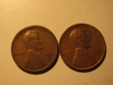 US Coins: 1x1929-S & 1x1939-S Wheat pennies